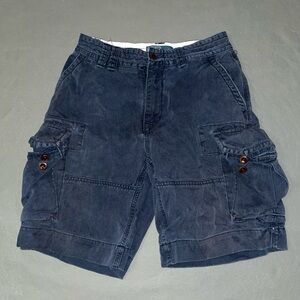 Vtg 90s Polo Ralph Lauren Shorts Men’s 29 Dark Blue Cargo Paratrooper Military